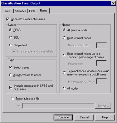 Use tree model results to score cases directly in SPSS.